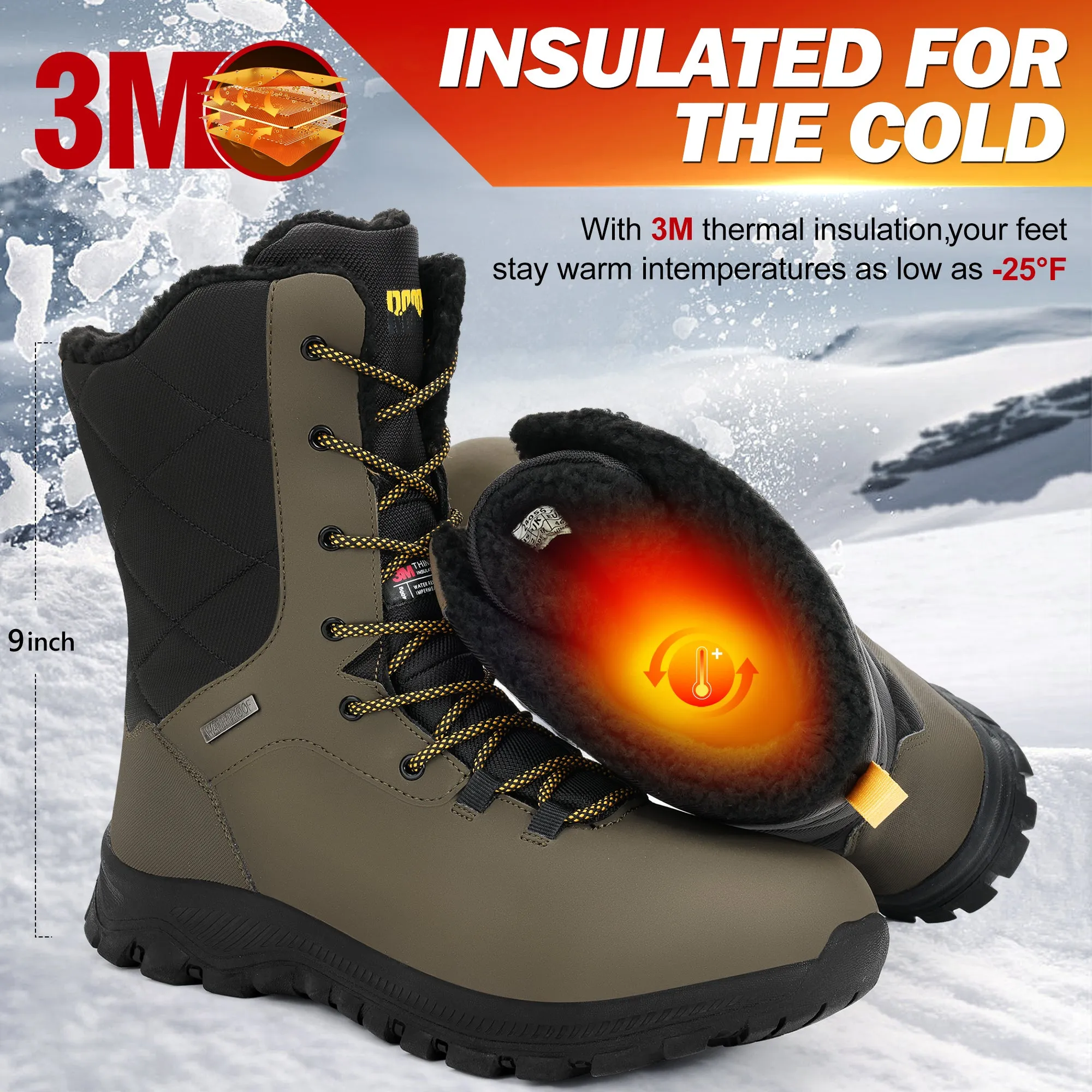 R CORD Man's Snow Boots