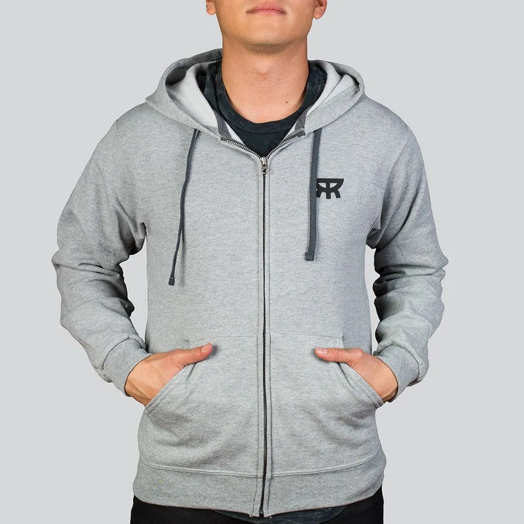 Radiant Gray Black Hoodie