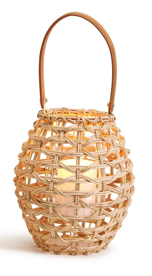 Rattan Hurricane Lanterns