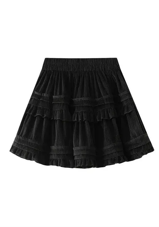 Ruffle Mini Skirt