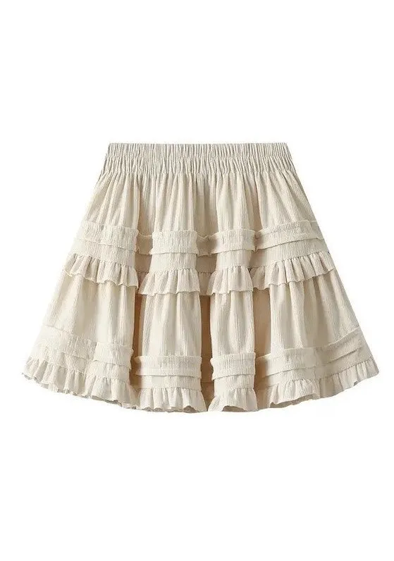 Ruffle Mini Skirt