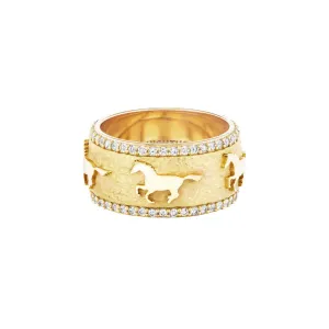 Running Horse Ring (Diamonds)