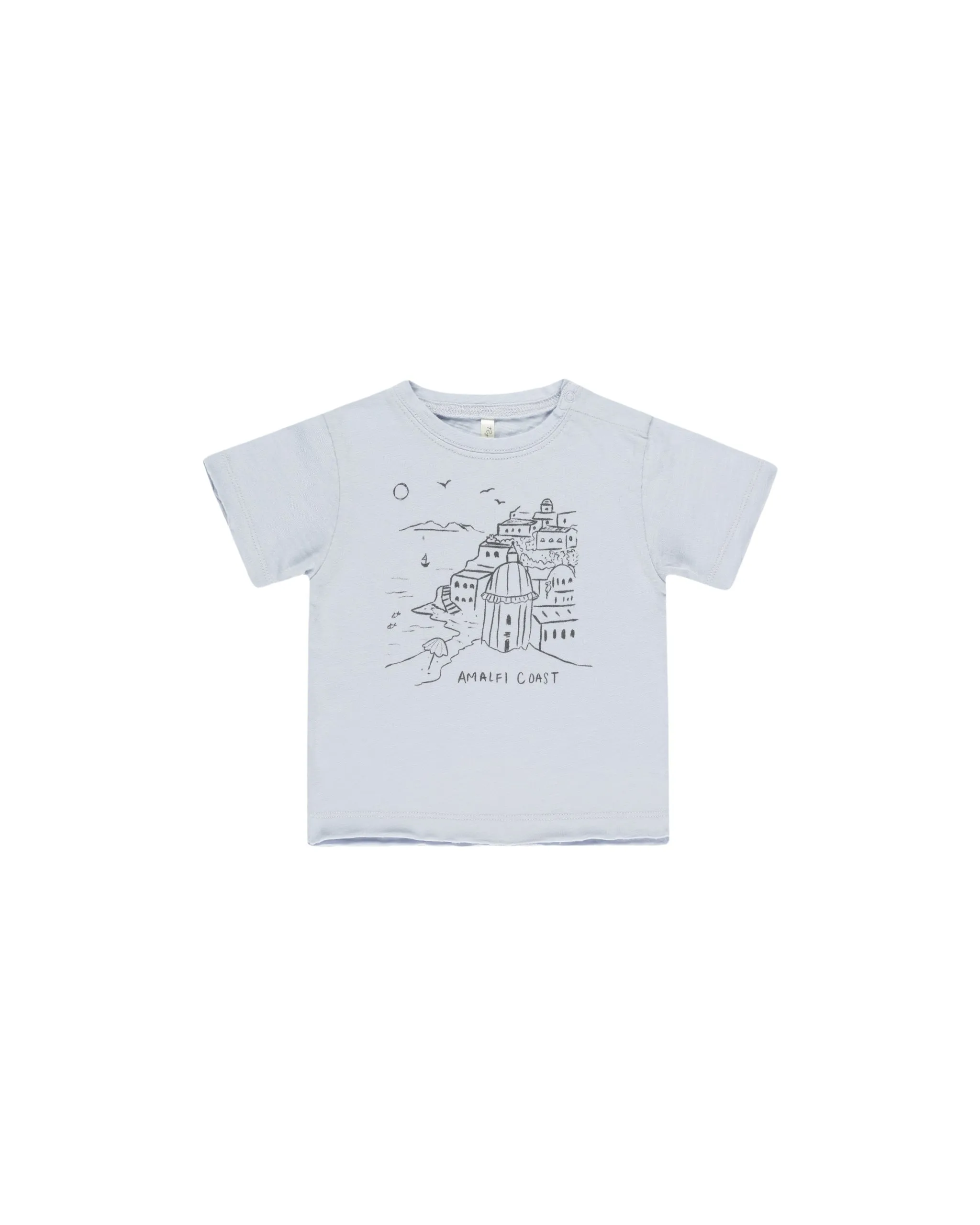 RYLEE   CRU- Amalfi Coast Raw Edge Tee