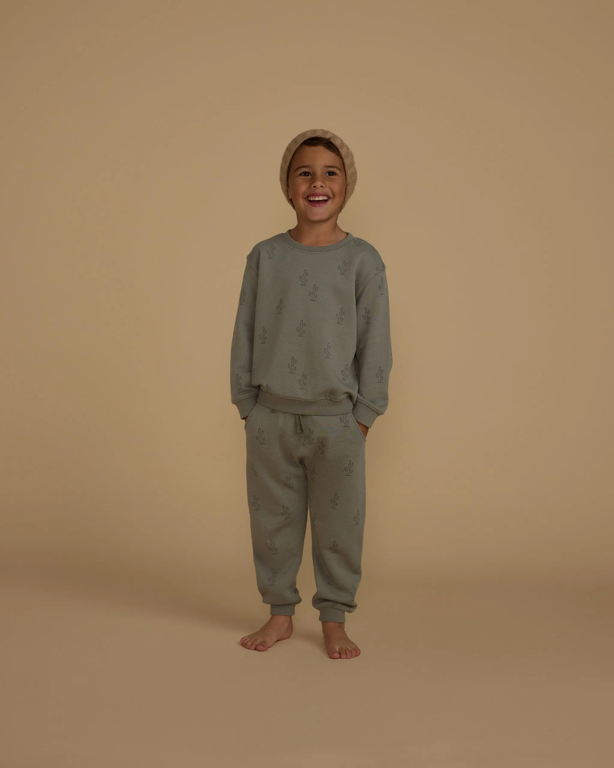 Rylee Cru- Sweatshirt & Sweatpant (Cactus)