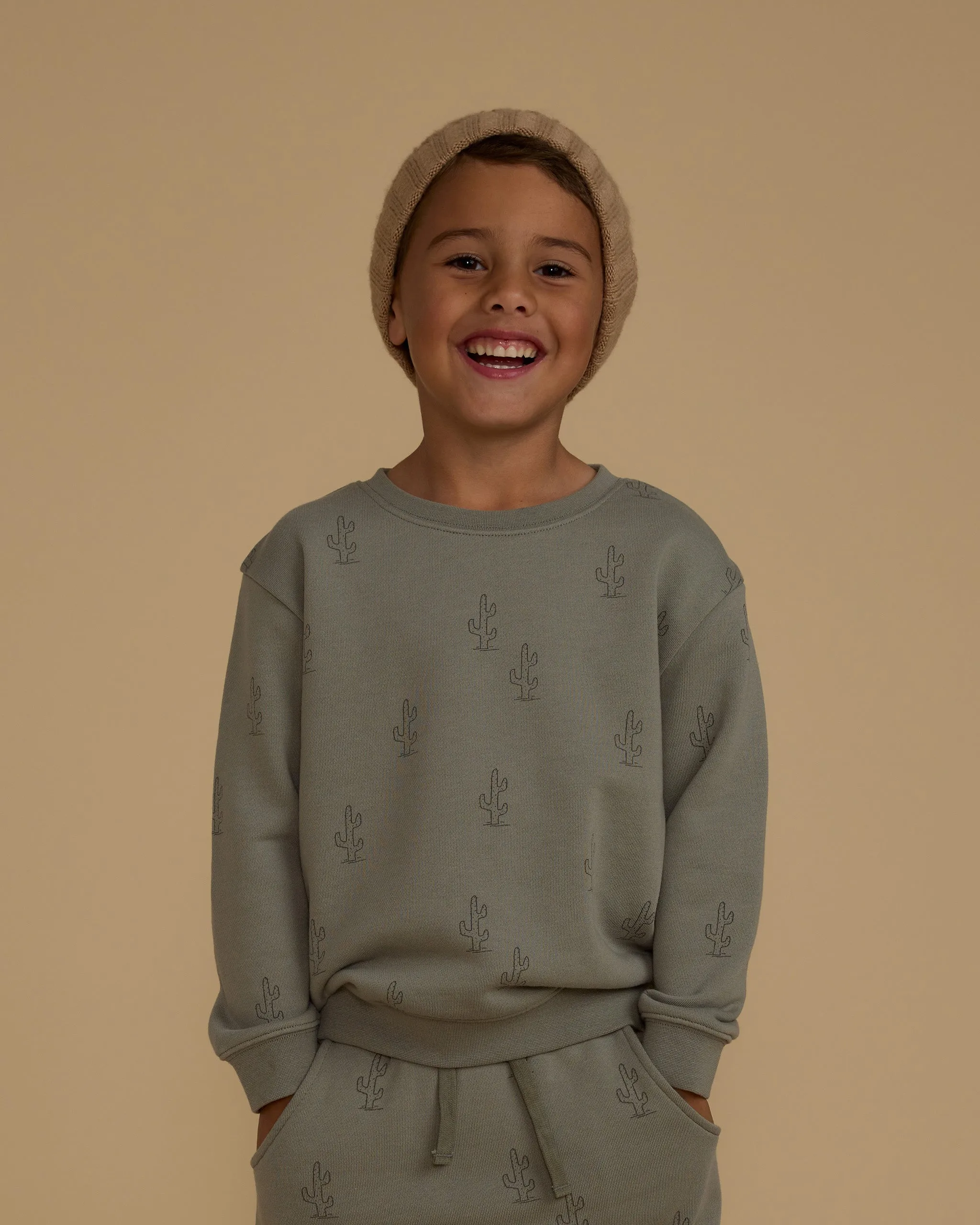 Rylee Cru- Sweatshirt & Sweatpant (Cactus)