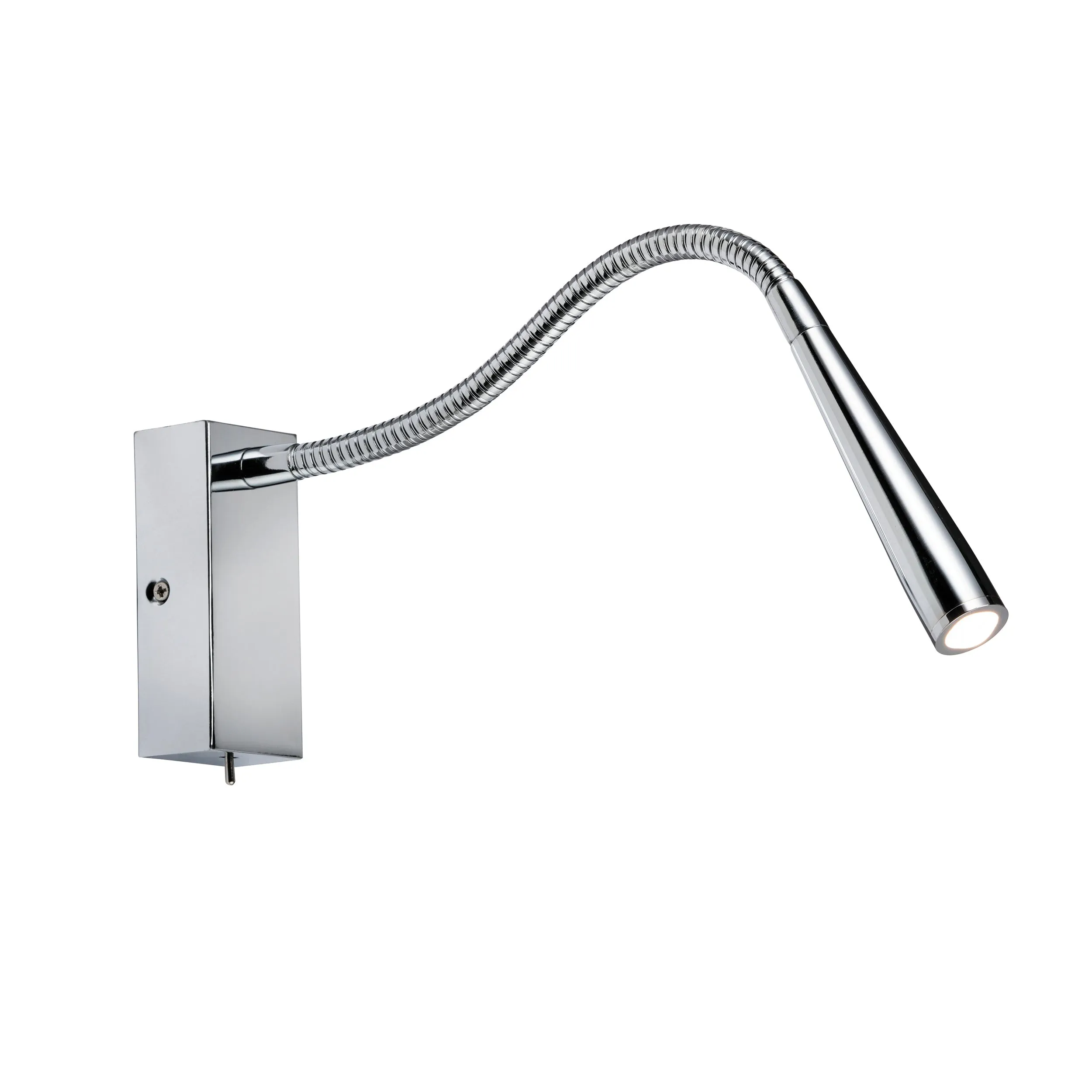 Saxby 50605 Madison 1lt wall 1W Chrome effect plate 1W LED module (SMD 3030) Warm White
