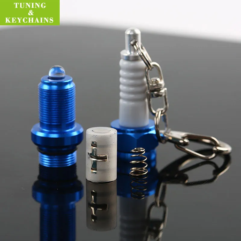 Spark Plug with LED Key Chain