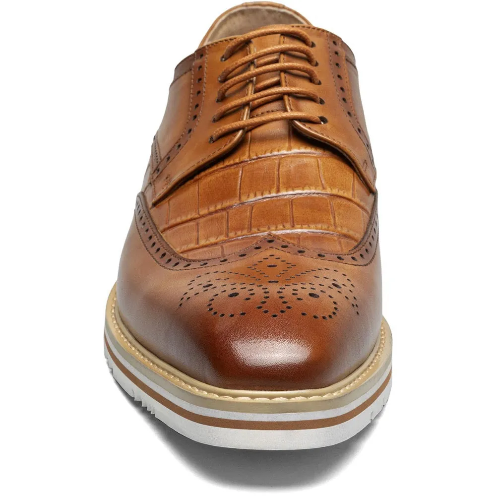 Stacy Adams Beaumont Wingtip Oxford in Tan