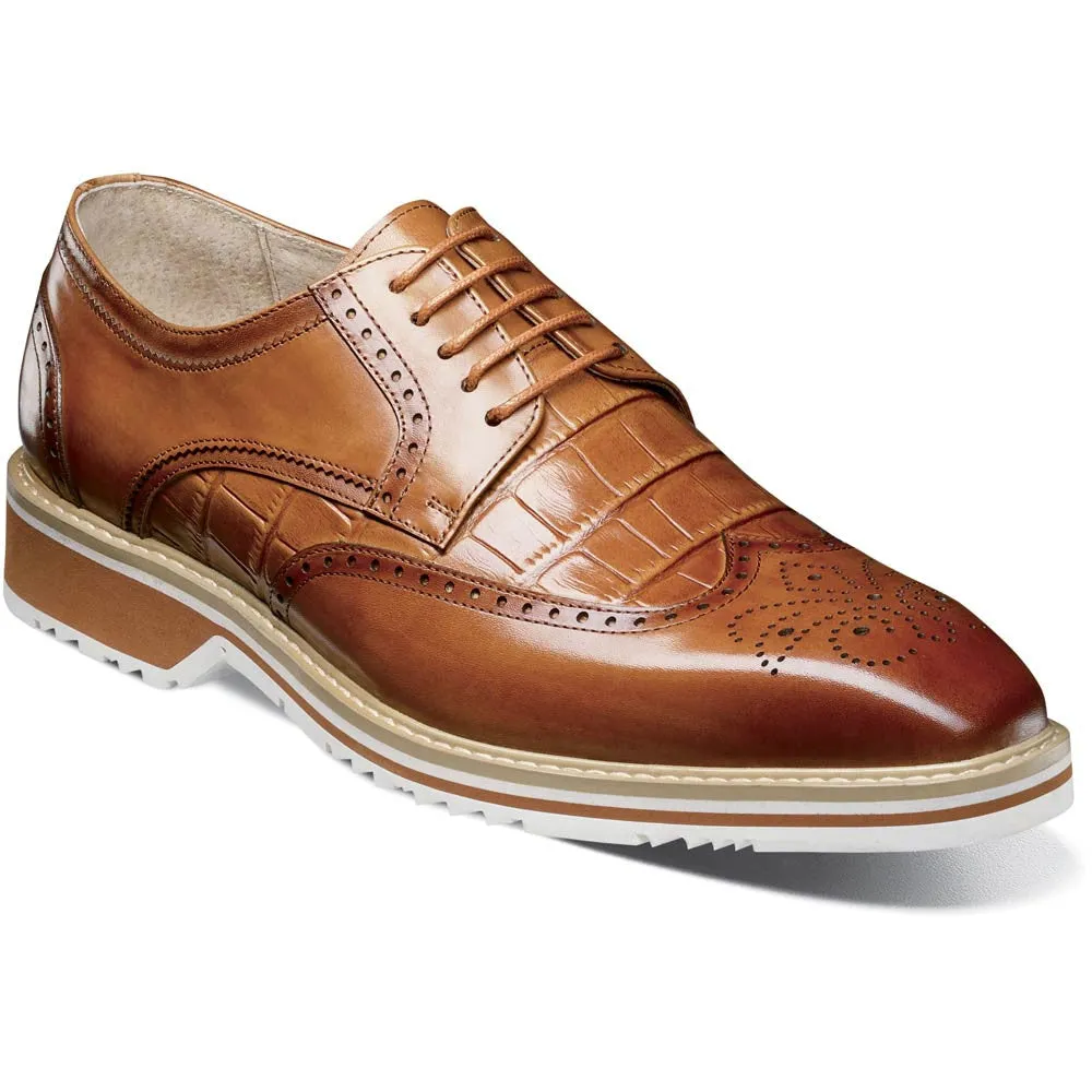 Stacy Adams Beaumont Wingtip Oxford in Tan