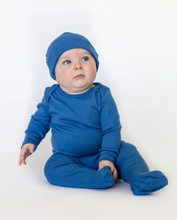 Super-Soft Organic Cotton Baby Rib Long Sleeve Lap Tee| Candy Apple