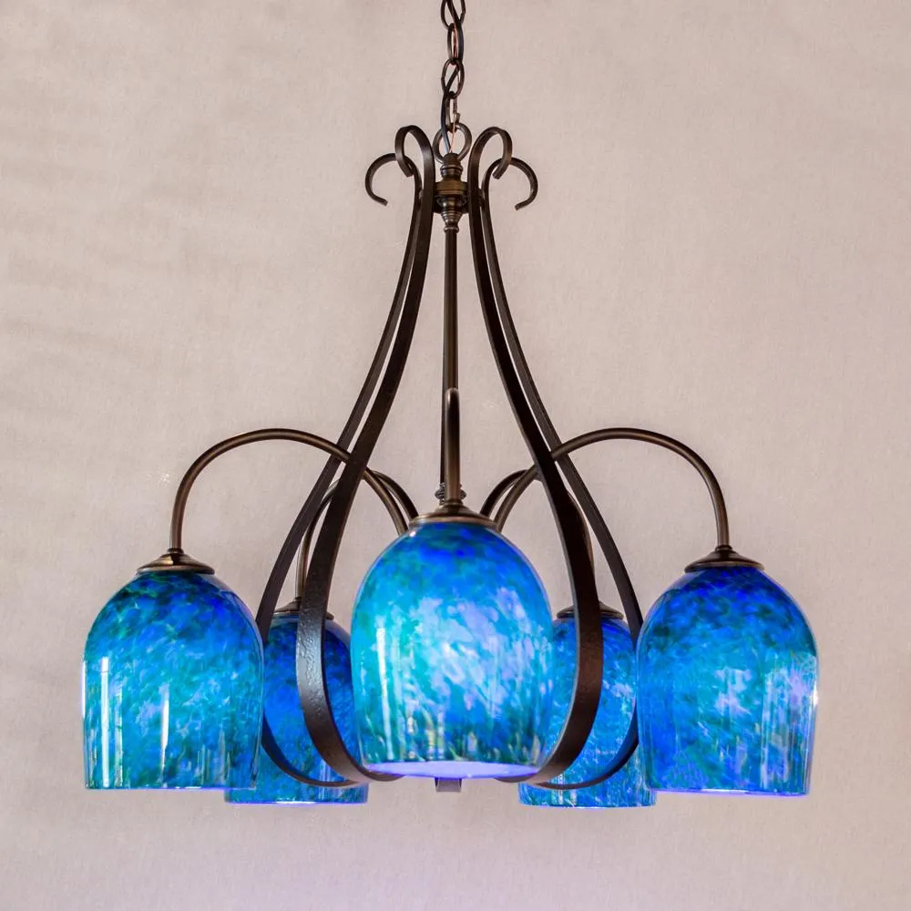 Sweeping Taper Downlight Chandelier (5 Light)