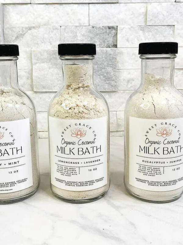Sweet Grace Co Organic Coconut Milk Bath - Lavender   Vanilla