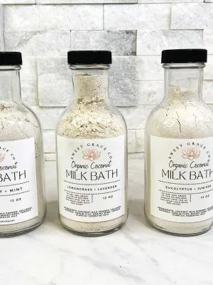 Sweet Grace Co Organic Coconut Milk Bath - Lavender   Vanilla