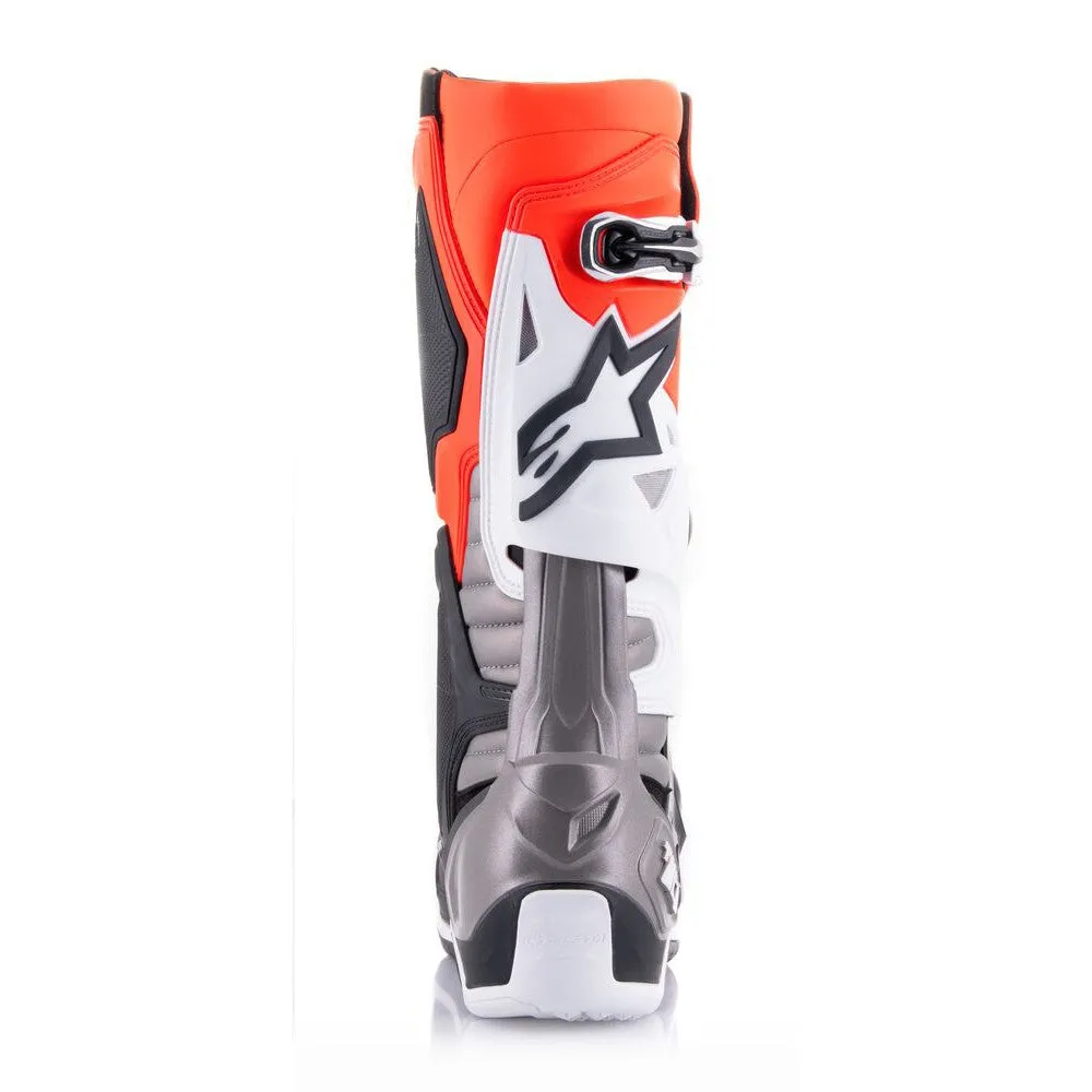 Tech-10 MX Boots Black/Red Fluoro/Orange Fluoro/White 8