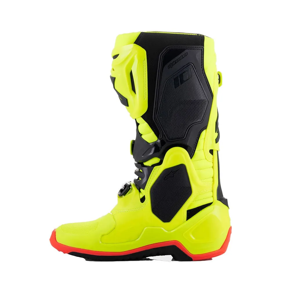 Tech-10 MX Boots Yellow Fluoro/Black/Red Fluoro 9