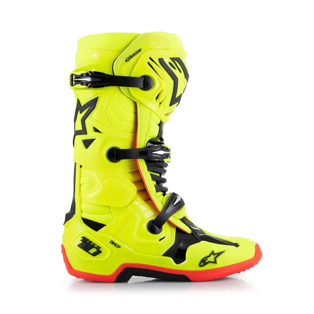 Tech-10 MX Boots Yellow Fluoro/Black/Red Fluoro 9