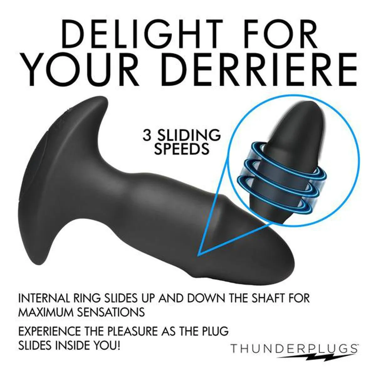 Thunderplugs 10x Sliding Ring Silicone Missile Plug