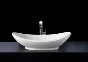 Toka Lite Bertina Matte White Stone Basin - 600mm - STB18