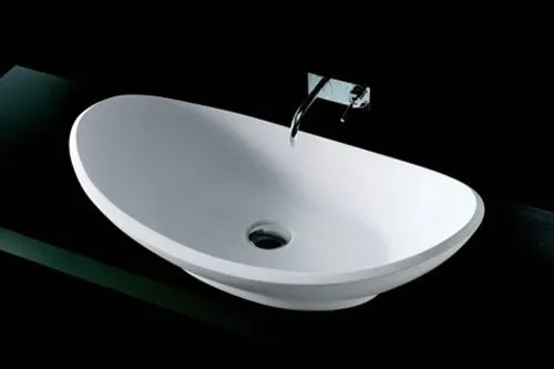 Toka Lite Bertina Matte White Stone Basin - 600mm - STB18