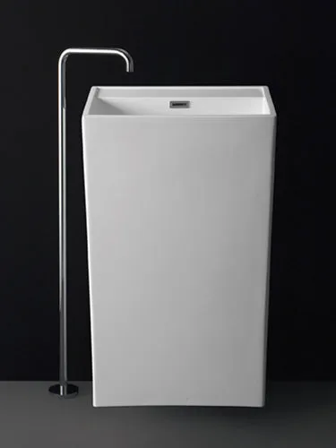 Toka Lite Kerri - Rectangular Pedestal Stone Basin - 830mm - CSB85