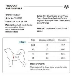 TrueLove Dog Harness TLH30131 - Blue Atoll