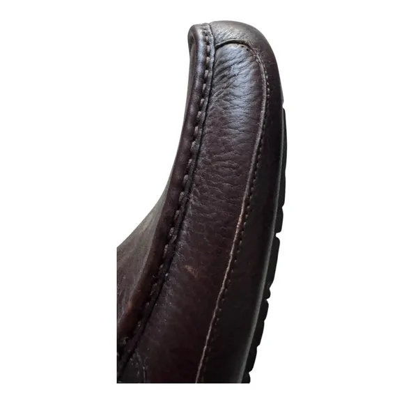 Ugg Men's Ascot Brown Slippers Fully Lined Sheepskin Size 11 US Preowned