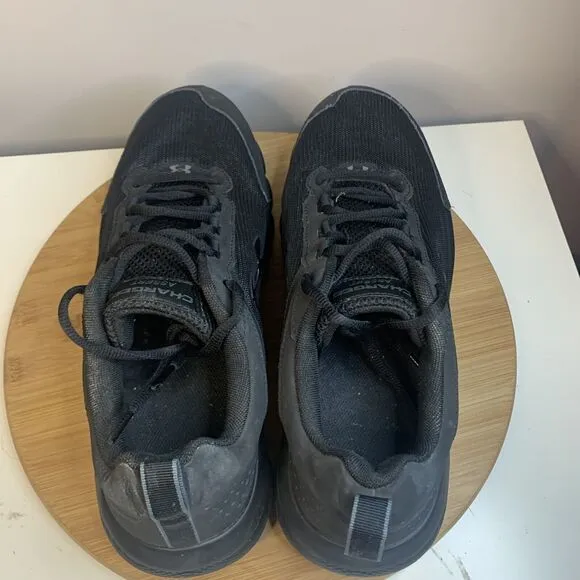 Under Armour Charged Assert Mens Size 12 Running Shoes 3024857-002 Triple Black