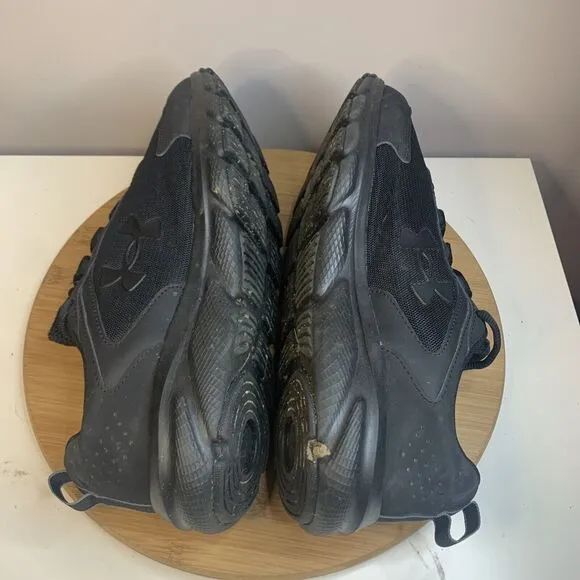 Under Armour Charged Assert Mens Size 12 Running Shoes 3024857-002 Triple Black