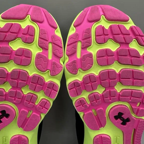 Under Armour HOVR Infinite 4 Running Shoes Black Green Pink 3024897-006 Men’s 11