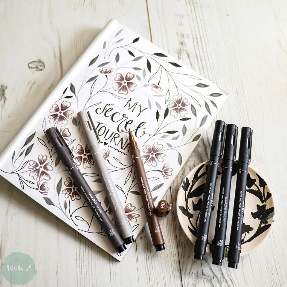 Uniball - Uni PIN - Fine line Pigment Pen - LIGHT GREY – BRUSH