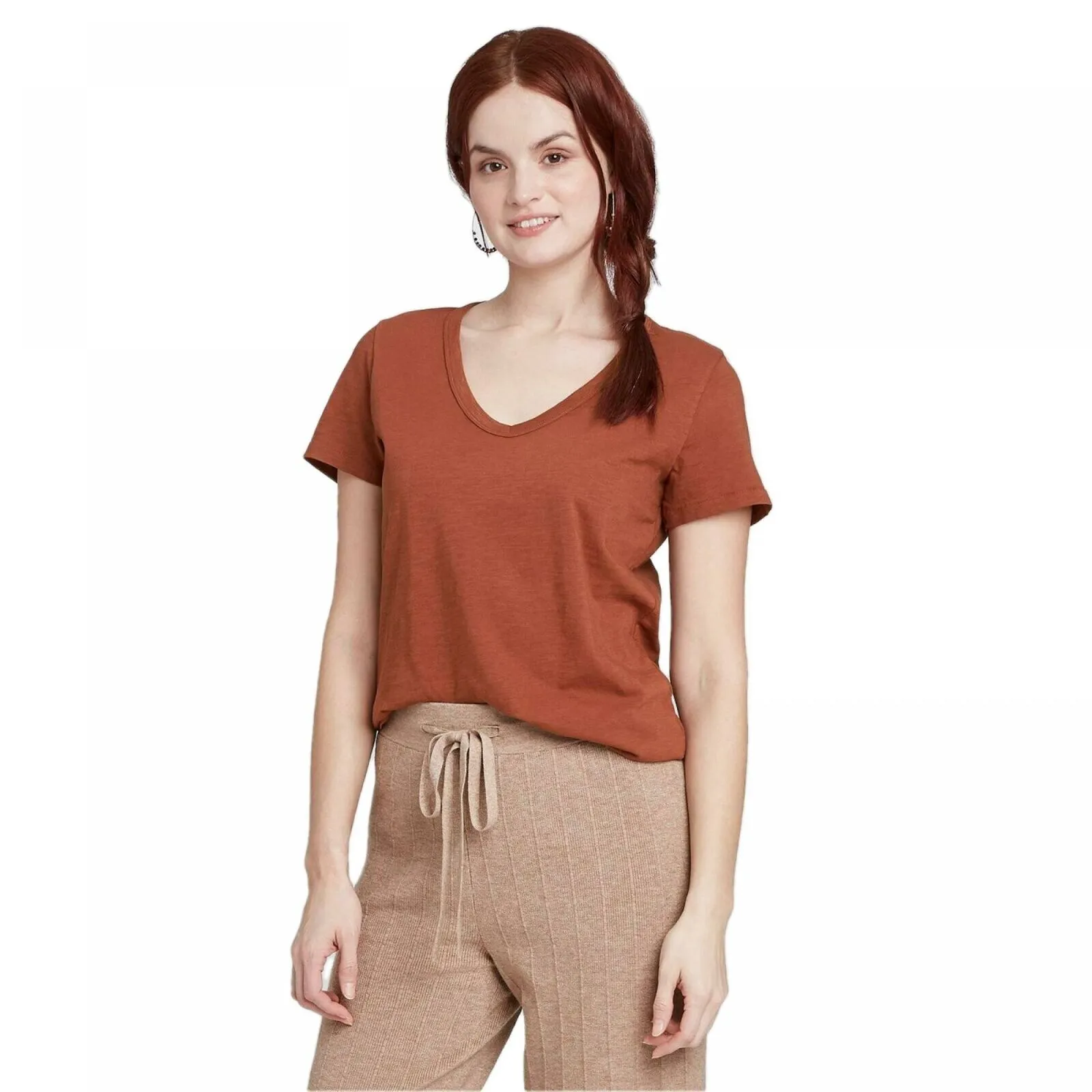 Universal Thread Women's Short Sleeve V-Neck T-Shirt