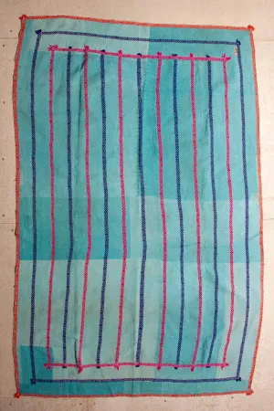 Vintage Dowry Kantha Blanket, #52 - 75"x46"