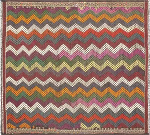 Vintage Turkish Kilim - 7'1" x 7'8"