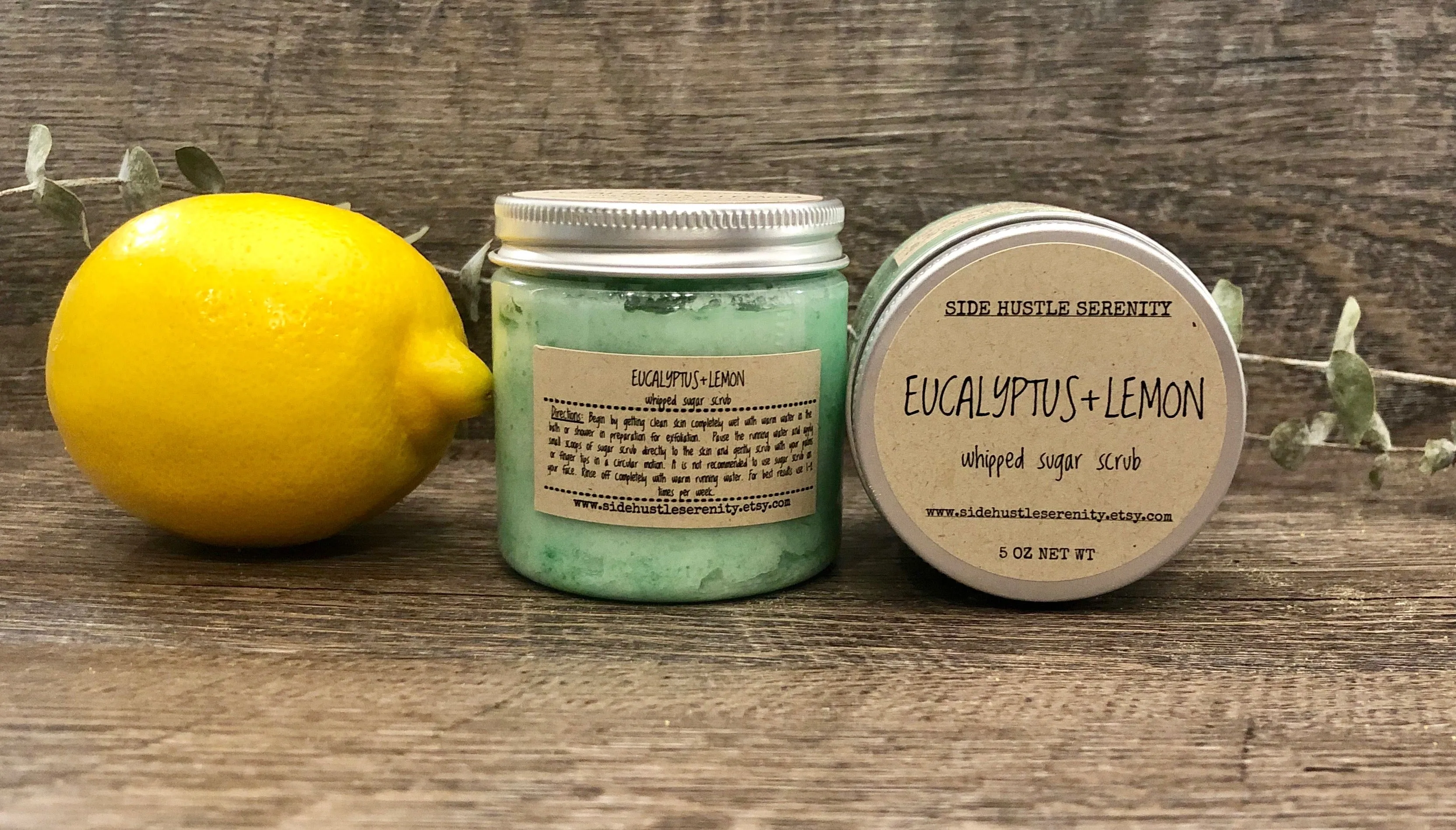 Whipped Sugar Scrub | Eucalyptus   Lemon