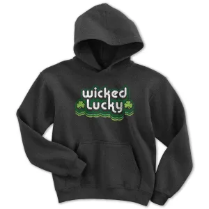 Wicked Lucky Retro Youth Hoodie
