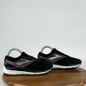 Womens Brooks Addiction 14 Black Athletic Running Shoes Sneakers Size 7 B GUC