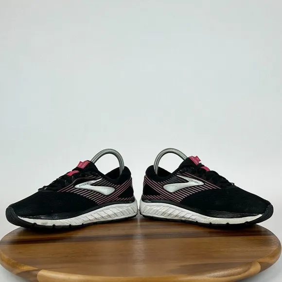 Womens Brooks Addiction 14 Black Athletic Running Shoes Sneakers Size 7 B GUC
