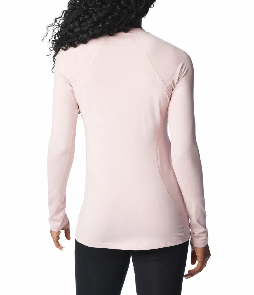 WOMEN'S MIDWEIGHT STRETCH LONG SLEEVE TOP - DUSTY PINK