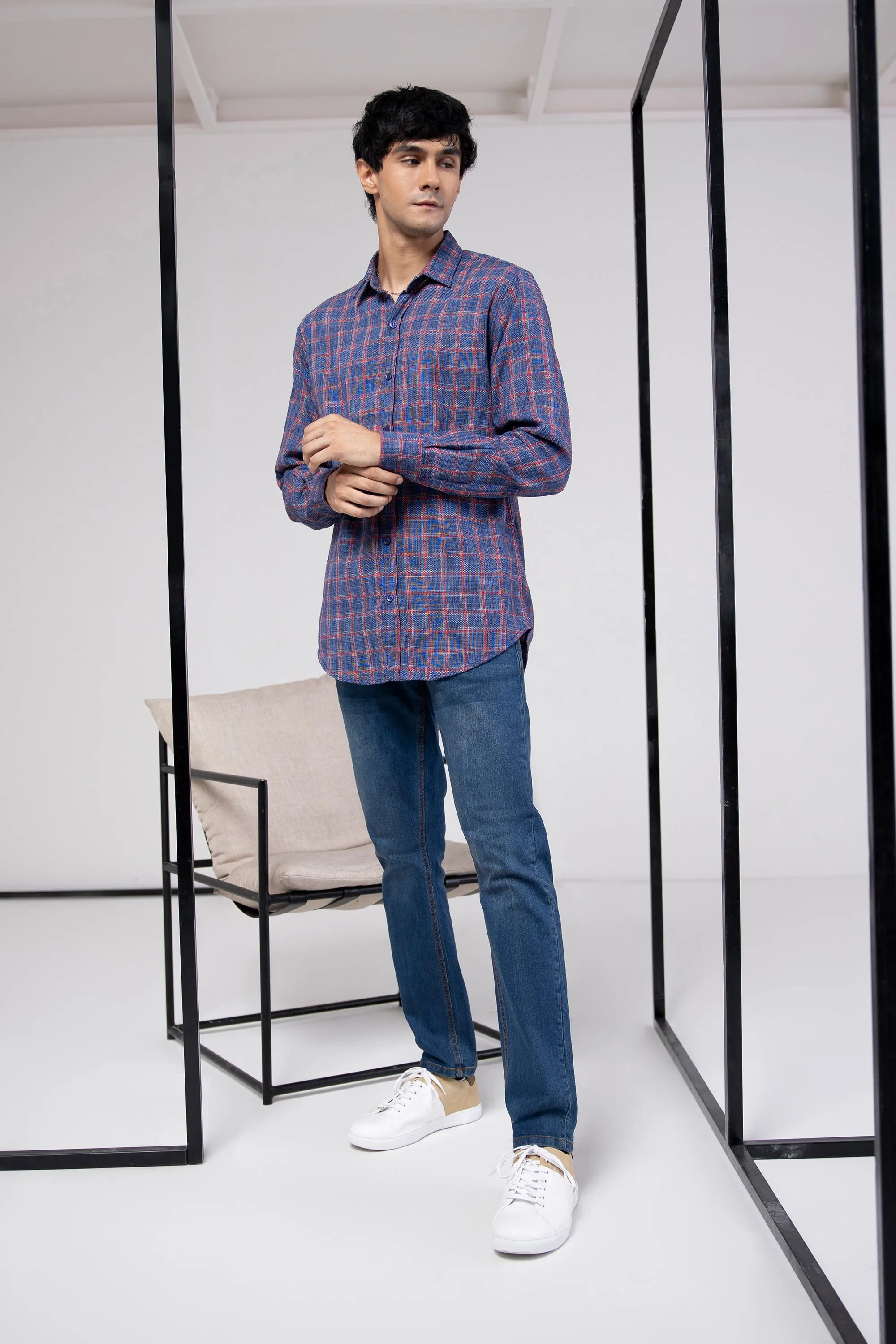 Woven Check Shirt