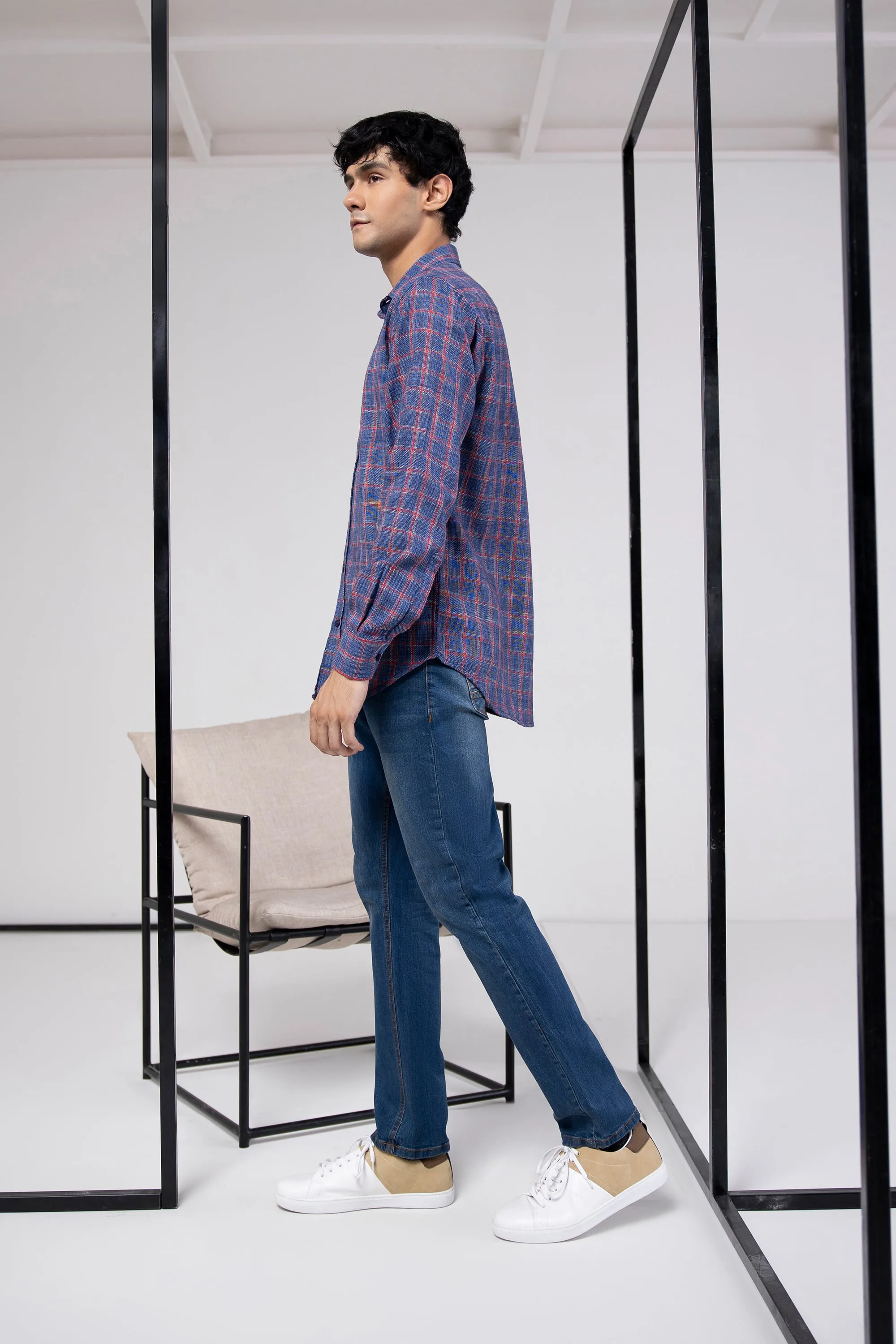 Woven Check Shirt