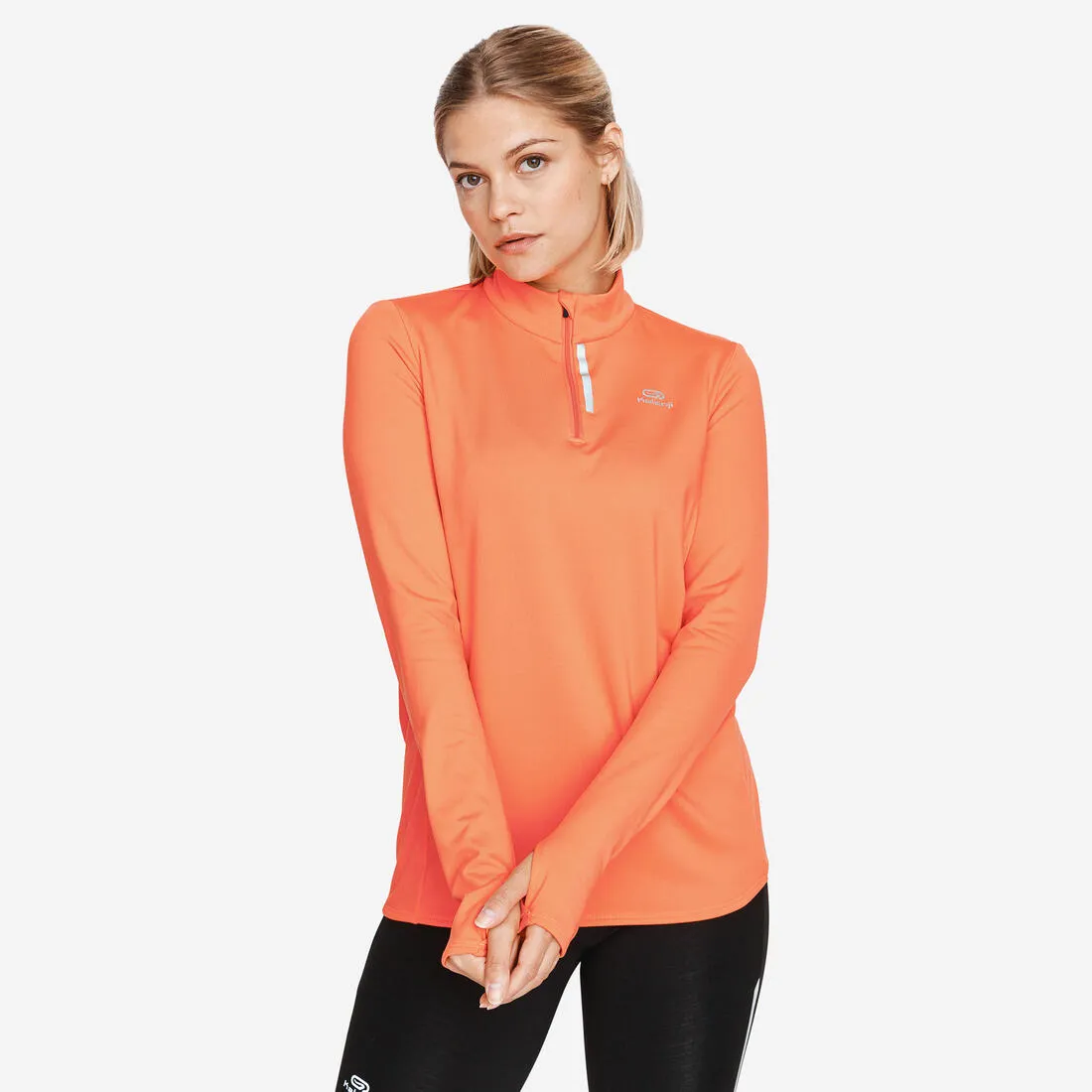 Zip Warm women's long-sleeved running T-shirt