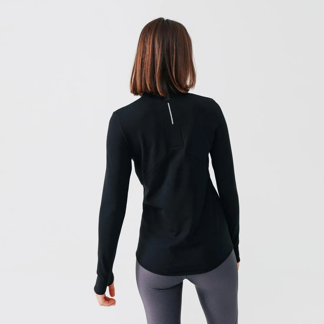 Zip Warm women's long-sleeved running T-shirt