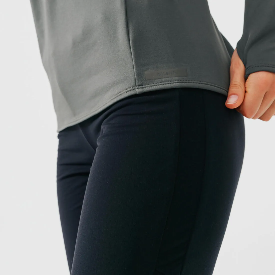 Zip Warm women's long-sleeved running T-shirt