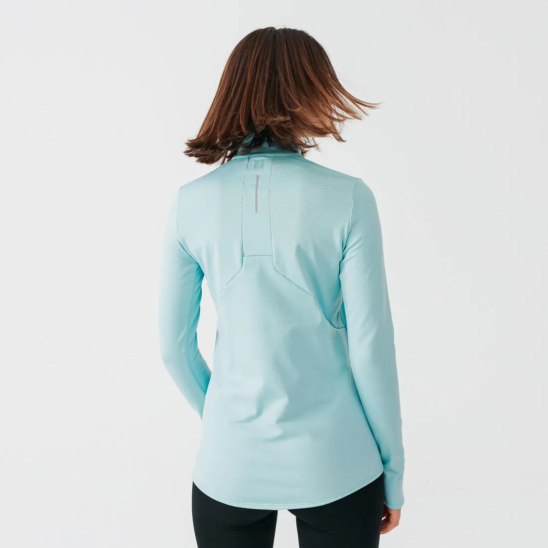 Zip Warm women's long-sleeved running T-shirt