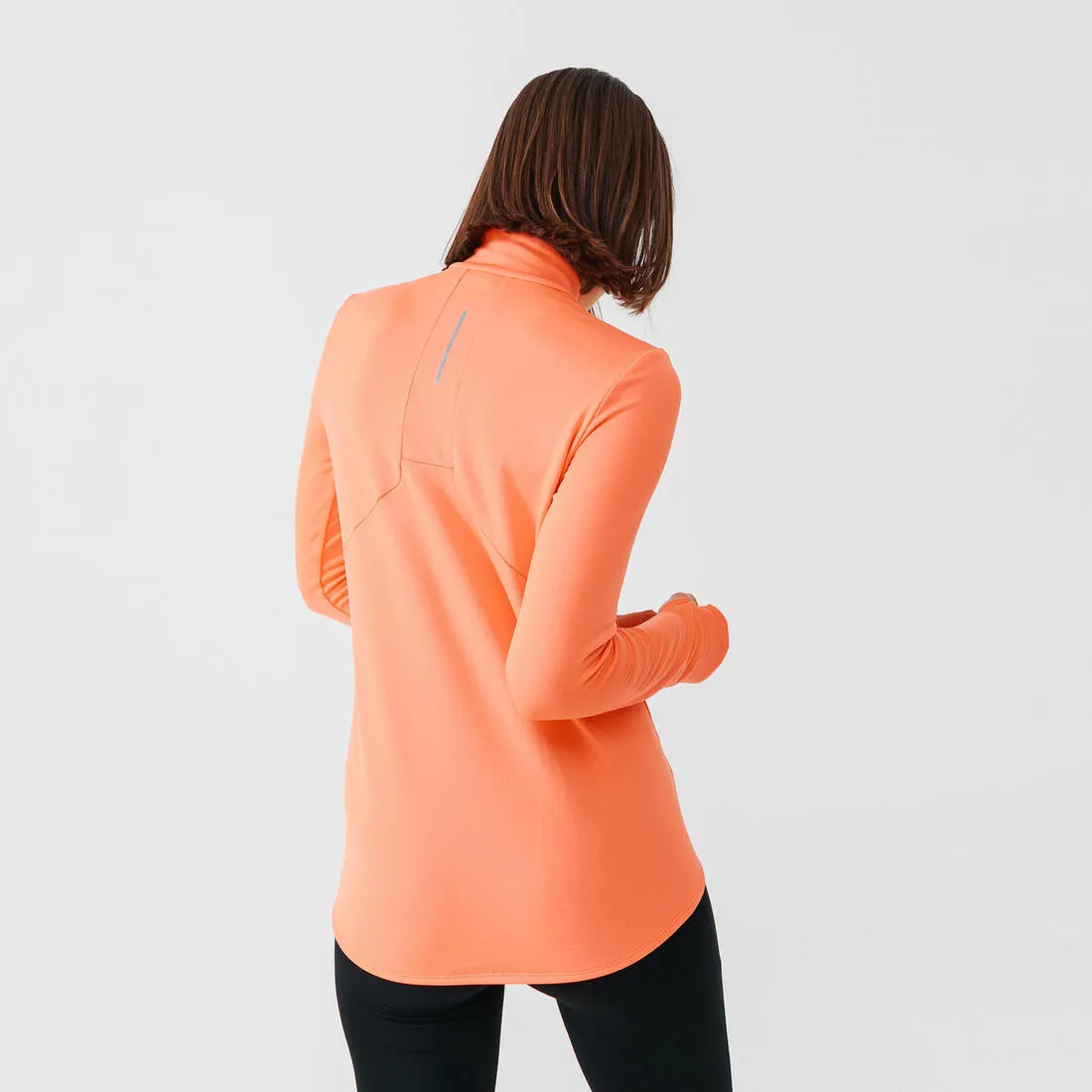 Zip Warm women's long-sleeved running T-shirt